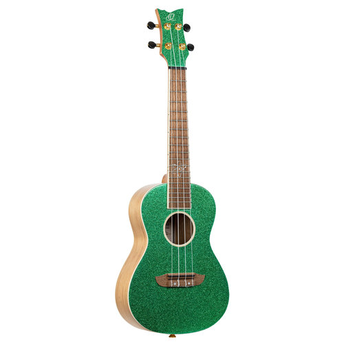 Ortega Ortega Element Series Metallic Green Concert Ukulele w/Bag