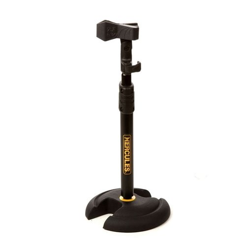 Hercules Hercules Low-Profile H-Shaped Base Microphone Stand w/EZ Microphone Clip Hercules Hercules Low-Profile H-Shaped Base Microphone Stand w/EZ Microphone Clip