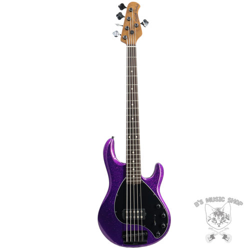 Sterling by Music Man Sterling by Music Man StingRay RAY35 Sparkle in Purple Sparkle w/Gig Bag