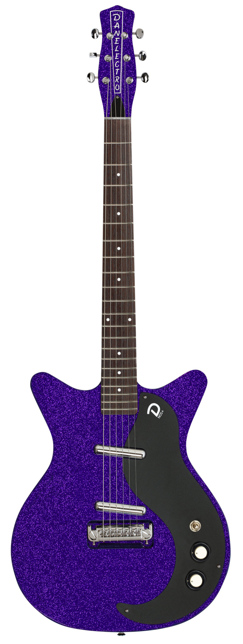 Danelectro Blackout 59 purple Metalflake エレキギター-