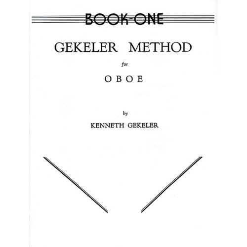 Alfred Music Gekeler Method For Oboe, Book 1