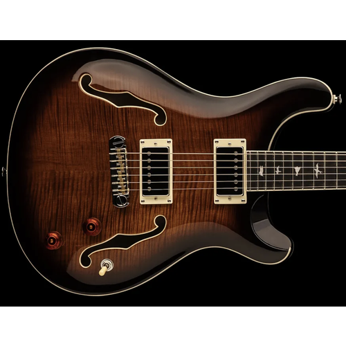 PRS PRS SE Hollowbody II in Black Gold Burst w/Case