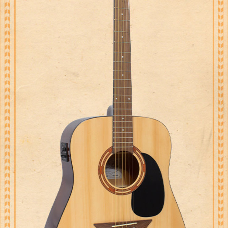 H. Jimenez Ranchero Full Size Steel String Acoustic/Electric Guitar w/Bag