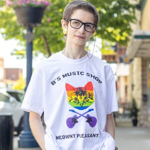 B's Music Shop B's Music Shop Pride White T-Shirt