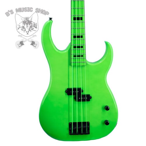 Dean Used Dean 4-String Bass Custom Zone 4 Nuclear Green