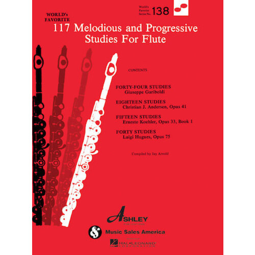 Hal Leonard 117 Melodious and Progressive Studies for Flute