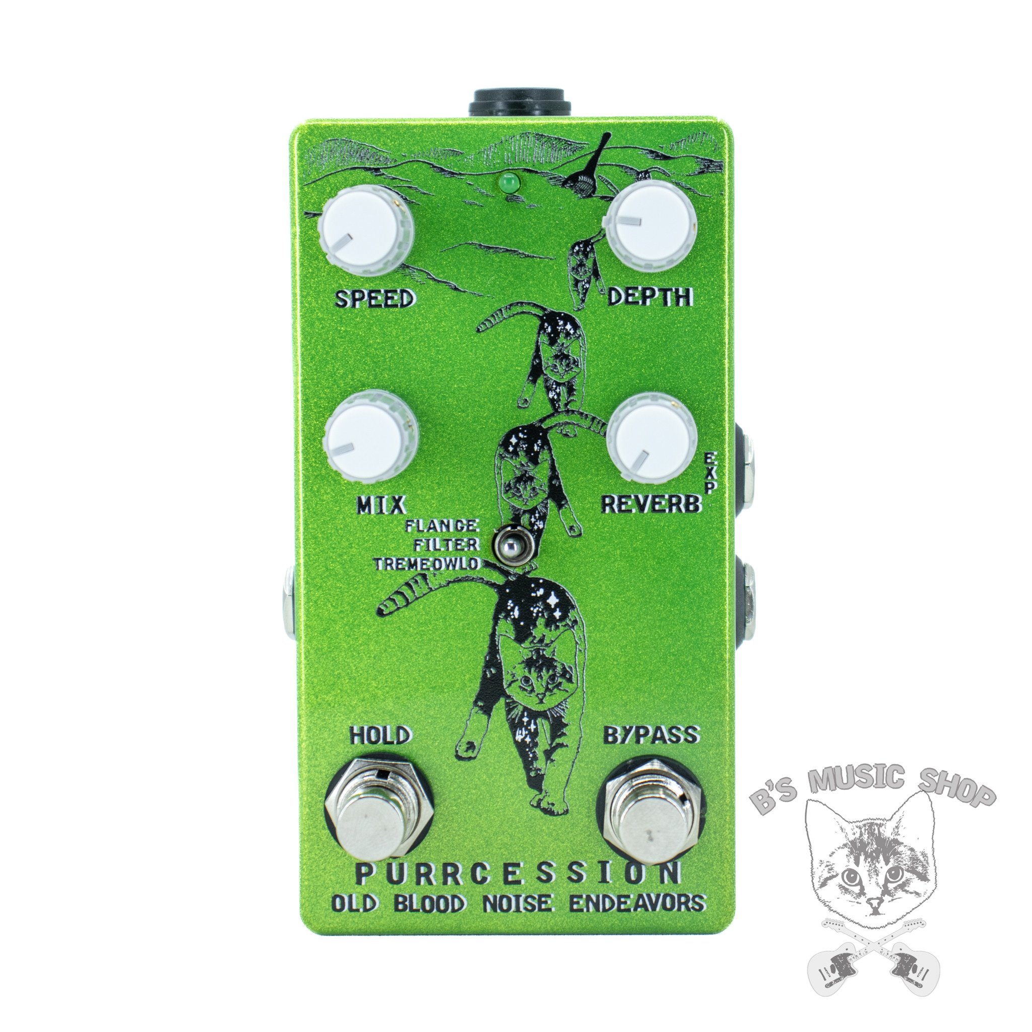 Purrcession - B's Music Exclusive Old Blood Noise Endeavors Procession Sci  Fi Reverb Pedal