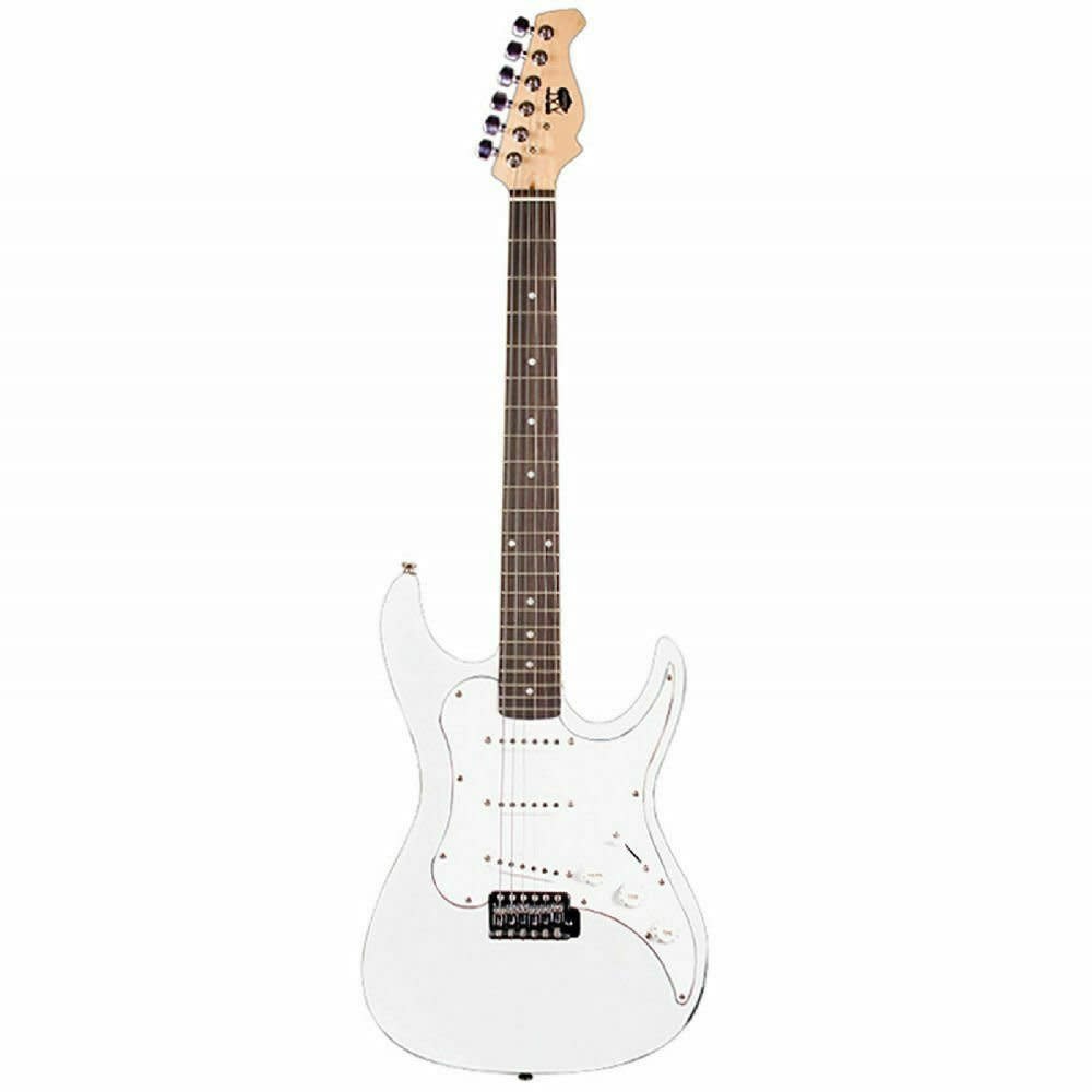 AXL Headliner Double Cutaway Electric Guitar in White B's Music Shop
