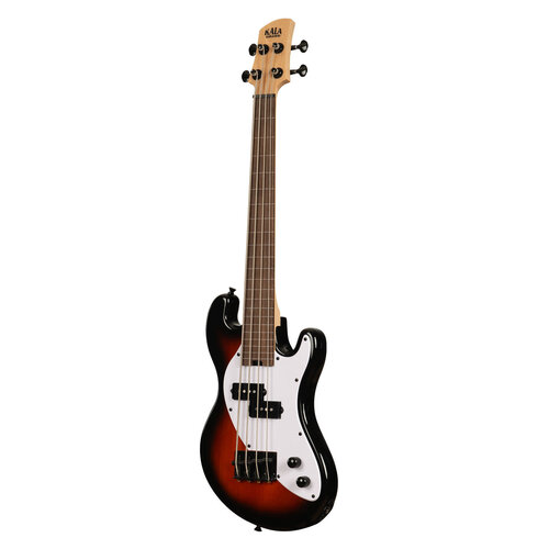 Kala Kala Solid Body 4-String Fretless U-BASS in Tobacco Burst