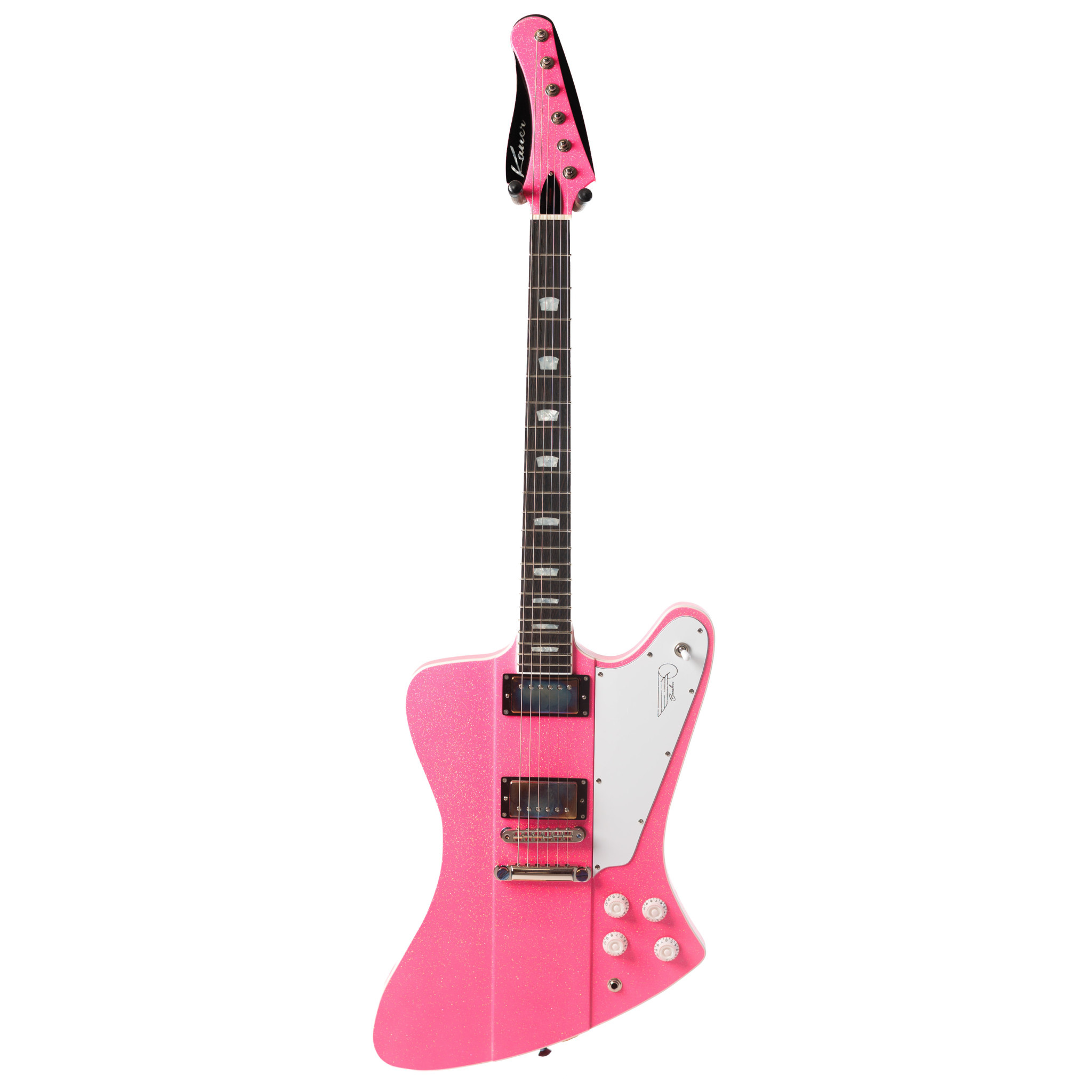 Kauer Banshee Deluxe - Neon Pink Sparkle w/ Gig Bag - B's Kauer Banshee Deluxe - Neon Pink Sparkle w/ Gig Bag - B's