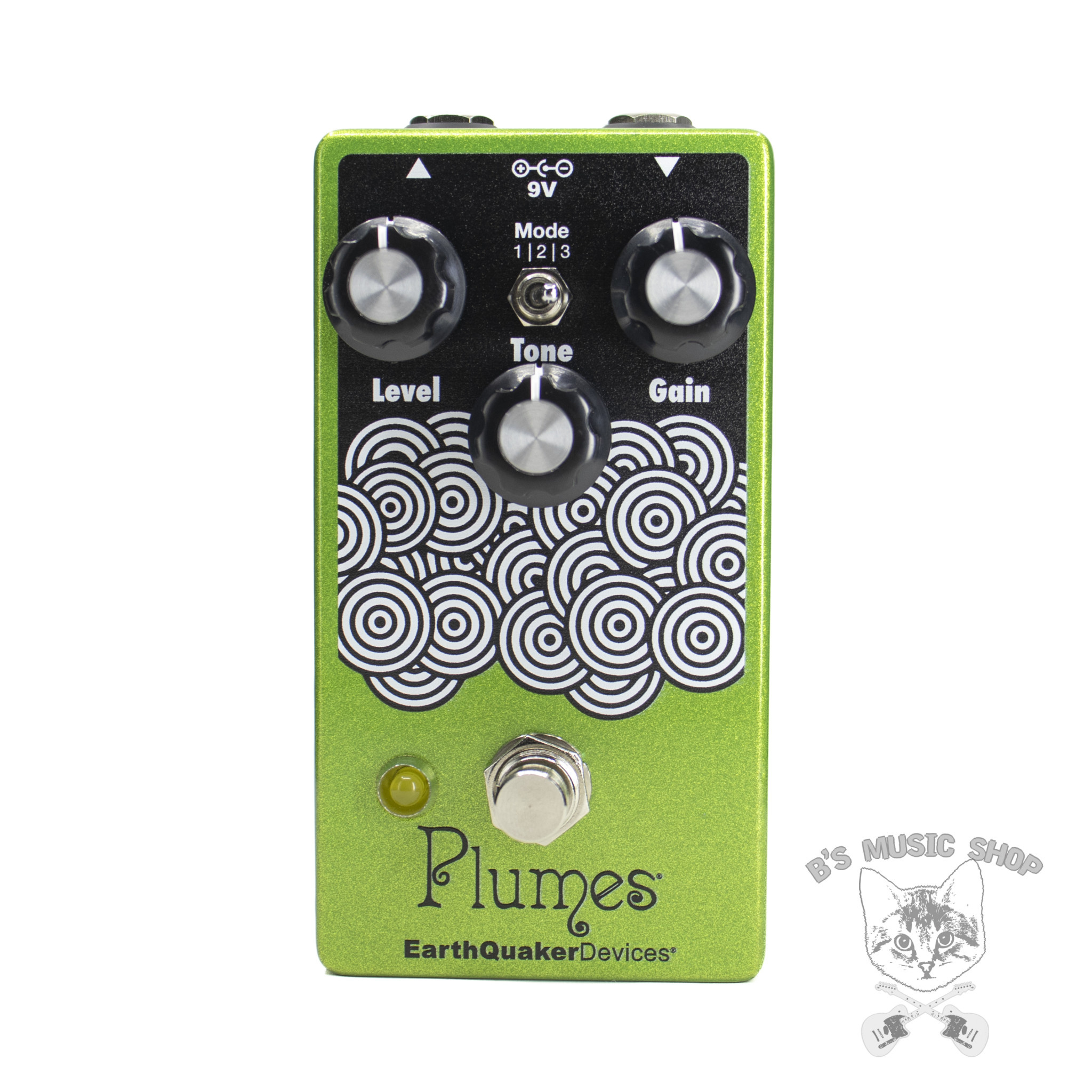 EarthQuaker Devices Plumes - B's Music Kitty Green Sparkle EarthQuaker Devices Plumes - B's Music Kitty Green Sparkle