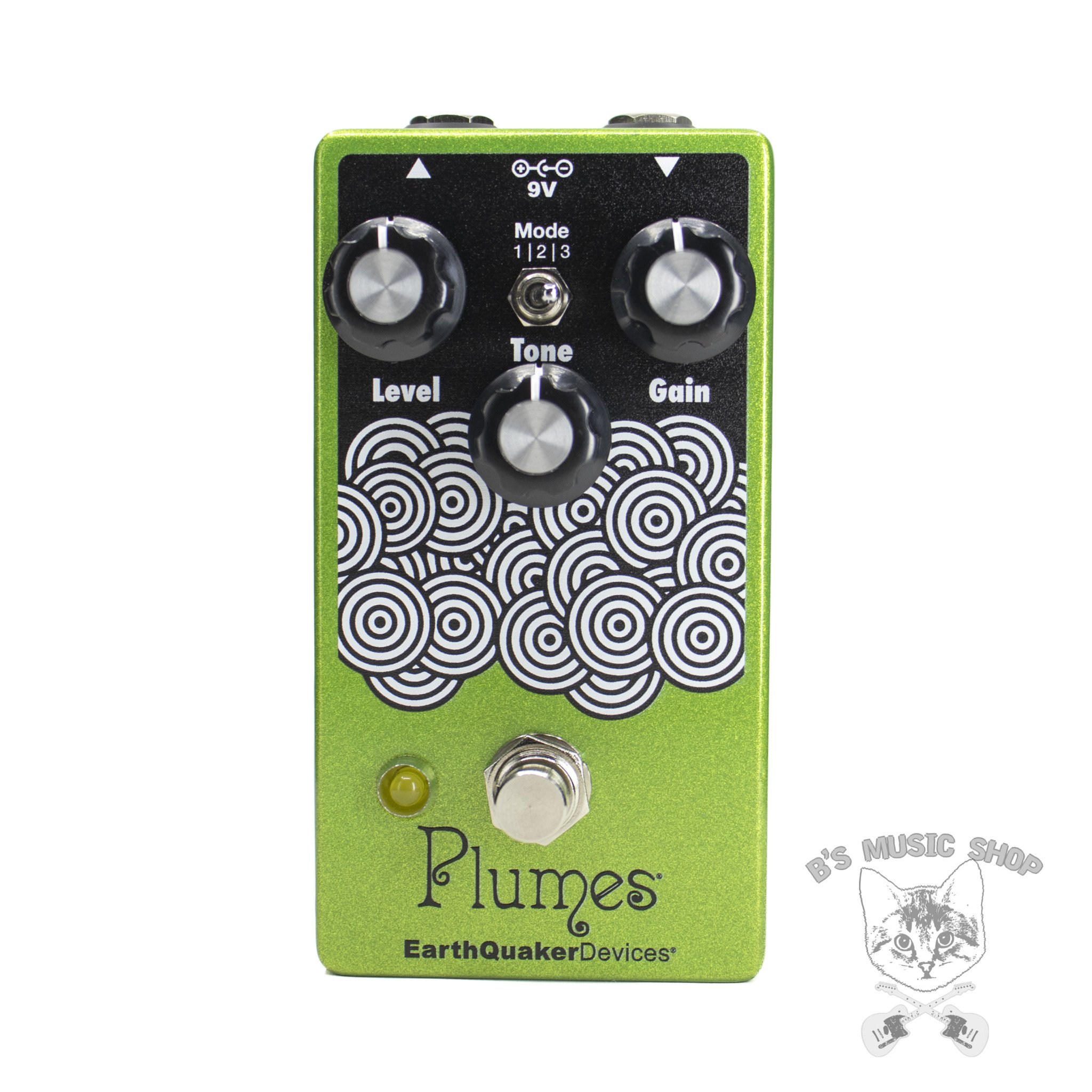 EarthQuaker Devices Plumes - B's Music Kitty Green Sparkle