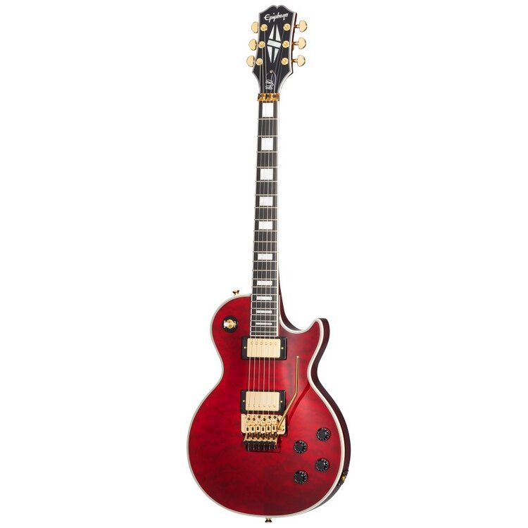 Epiphone Epiphone Alex Lifeson Les Paul Custom Axcess Quilt (Incl. Hard Case) in Ruby