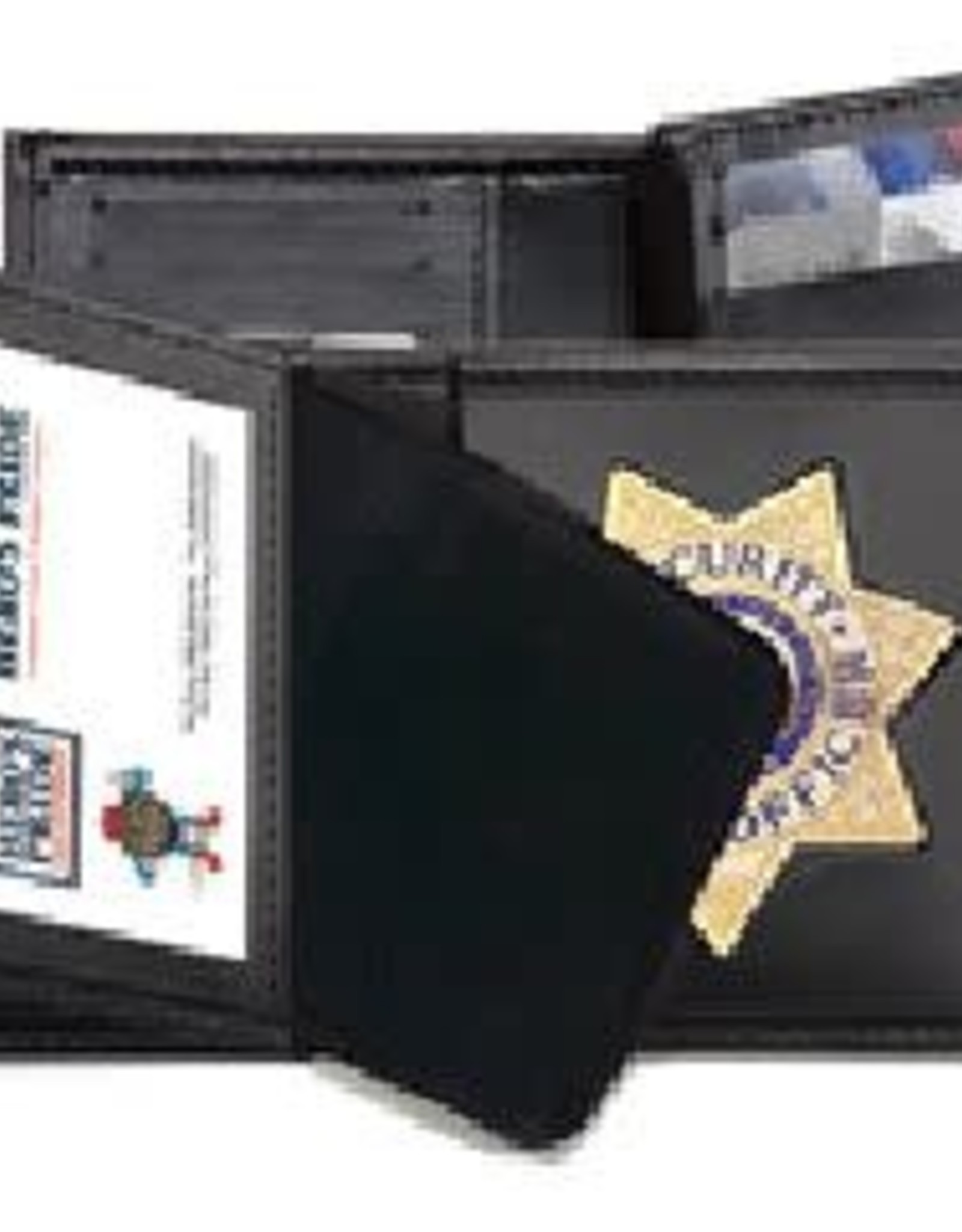 Hero's Pride Leather Badge Wallet w ID 7 Point Star