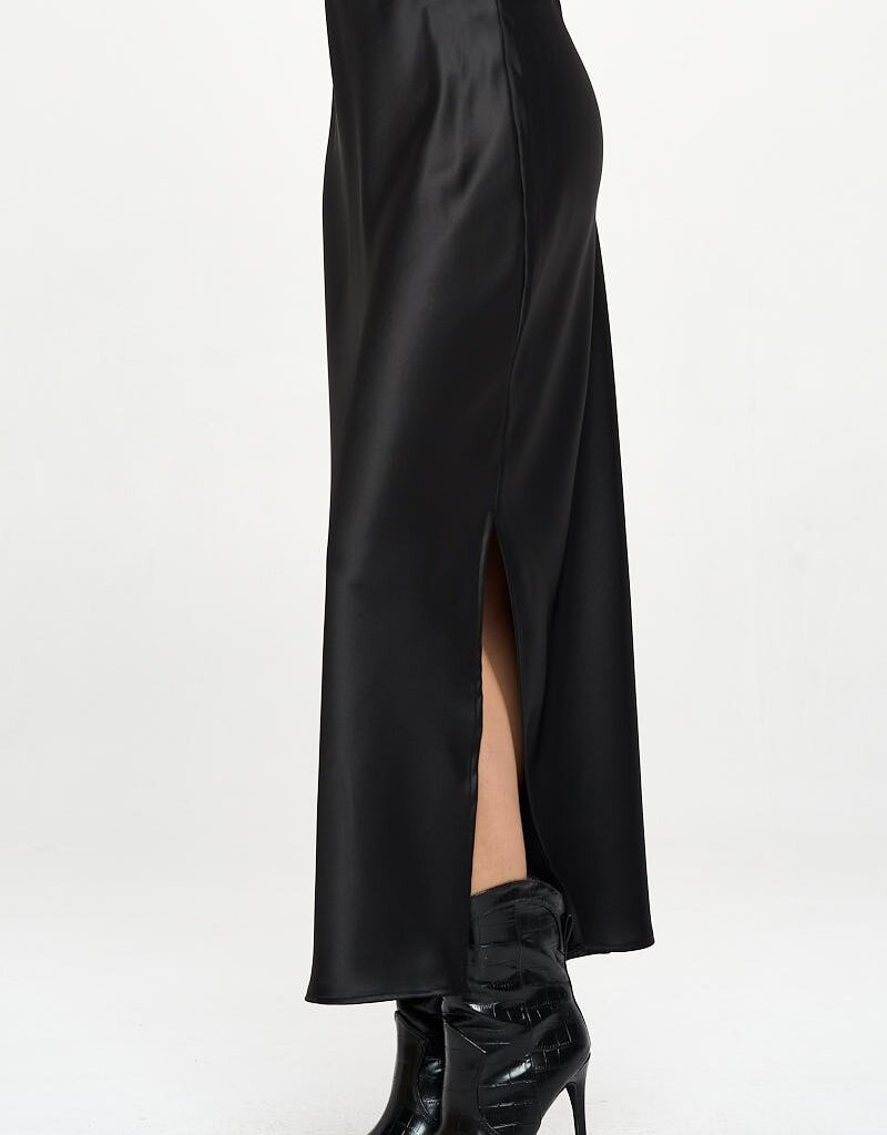 Satin maxi skirt/dr