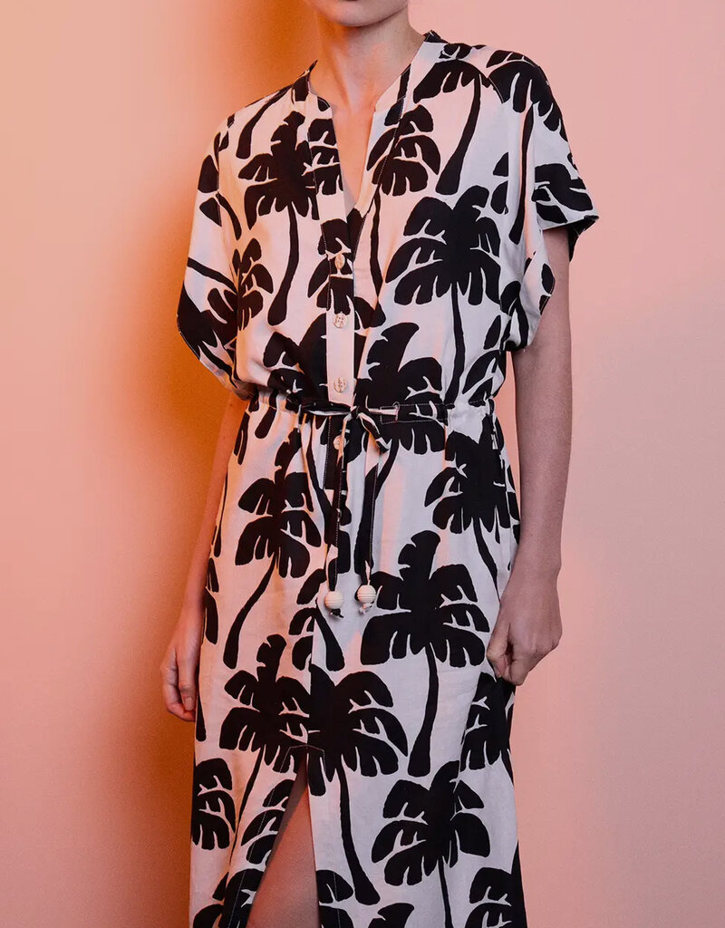SMF SMF  linen palm dress