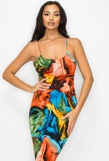 Abstract bodycon dress