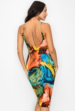 Abstract bodycon dress