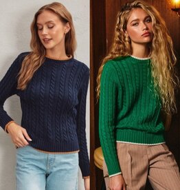 Hailey cable sweater