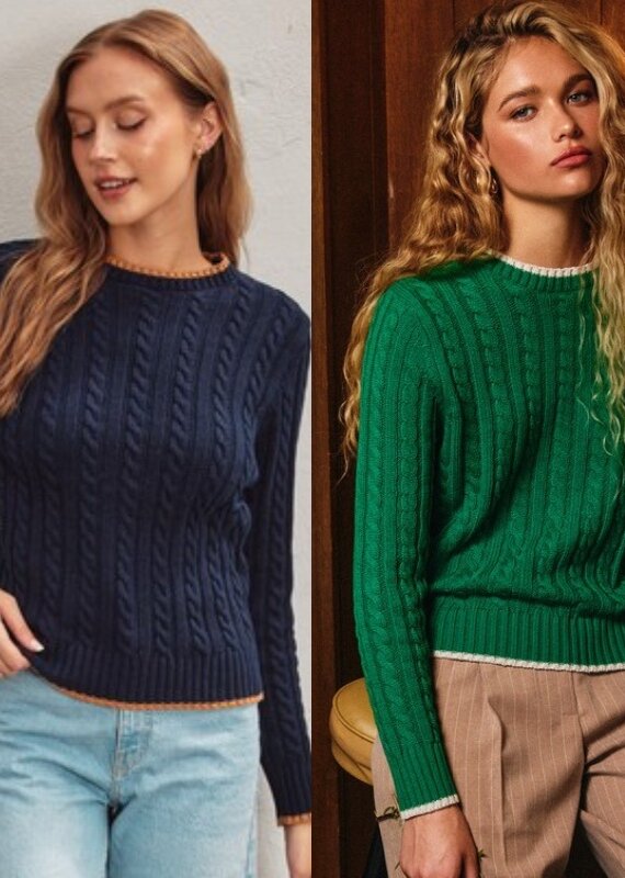 Hailey cable sweater