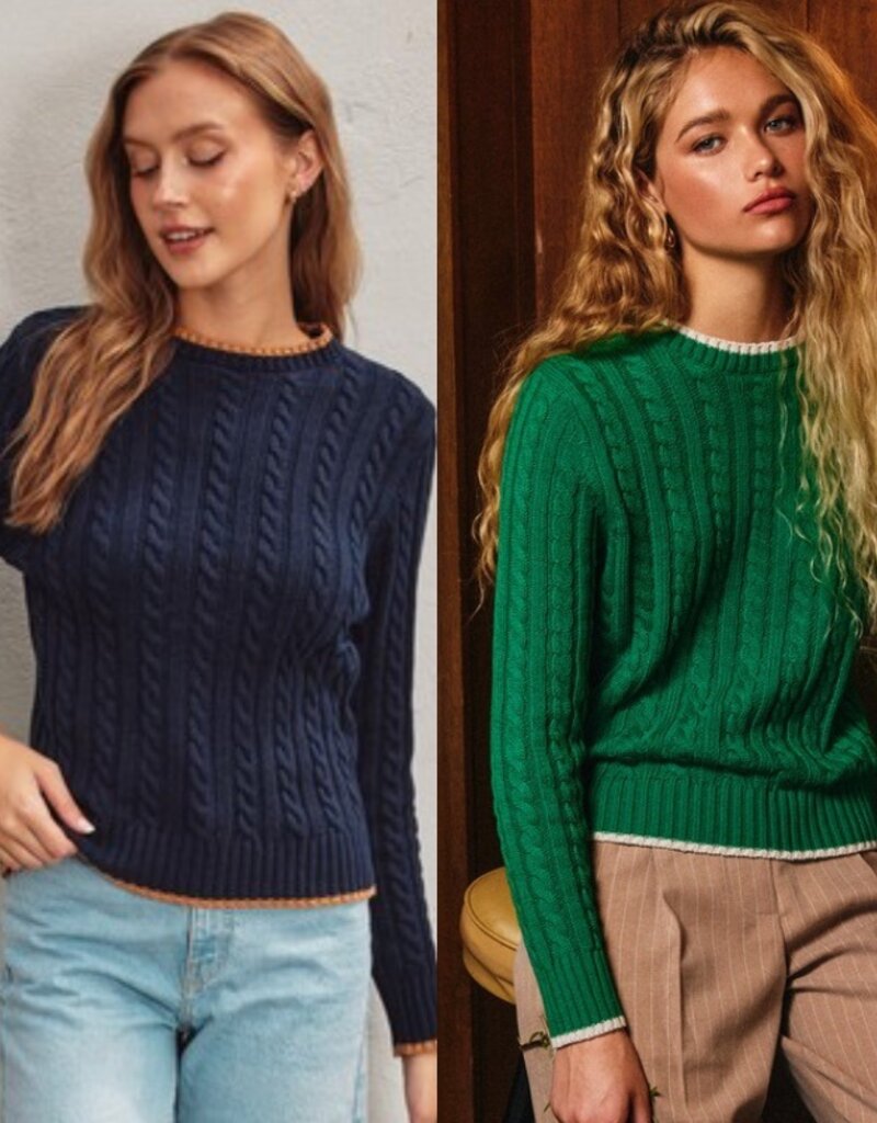 Hailey cable sweater