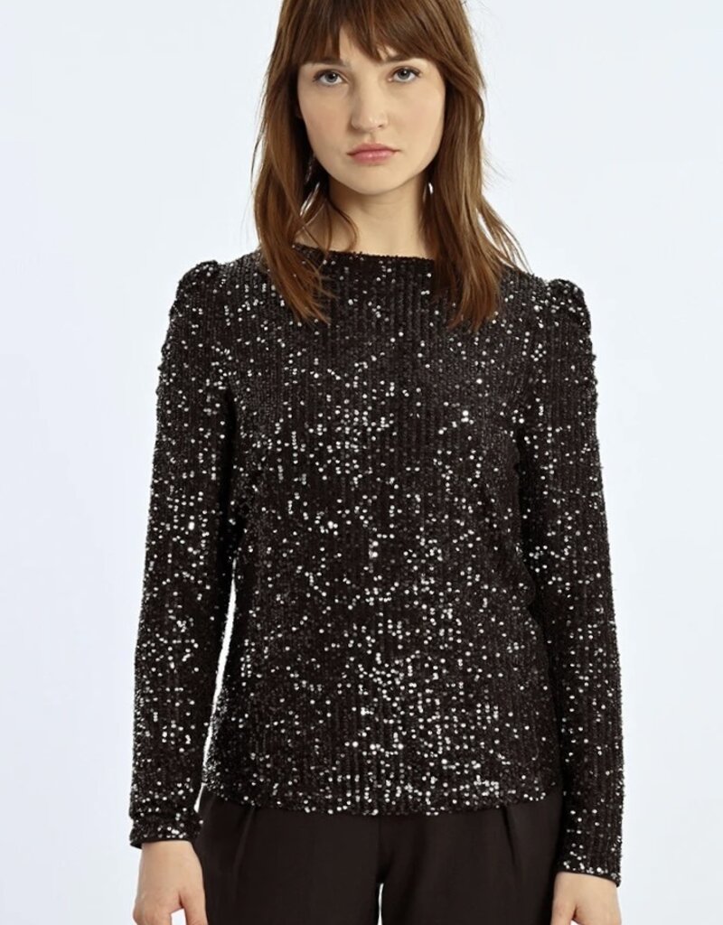 Sequin l s blouse Chickadee Boutique