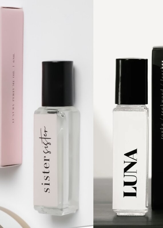 Canvas roll on perfume