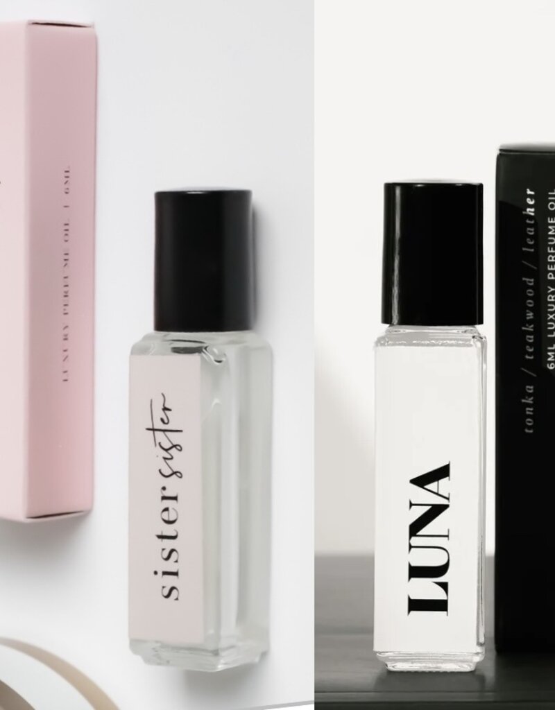 Canvas roll on perfume