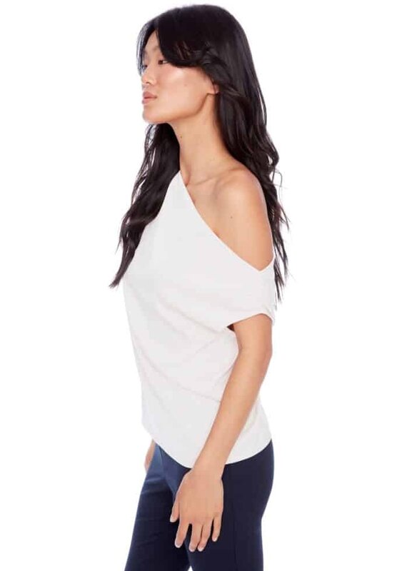 lily satin asymmetric top