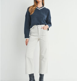 Utility wide leg  jean
