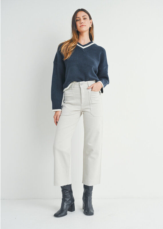 Utility wide leg  jean
