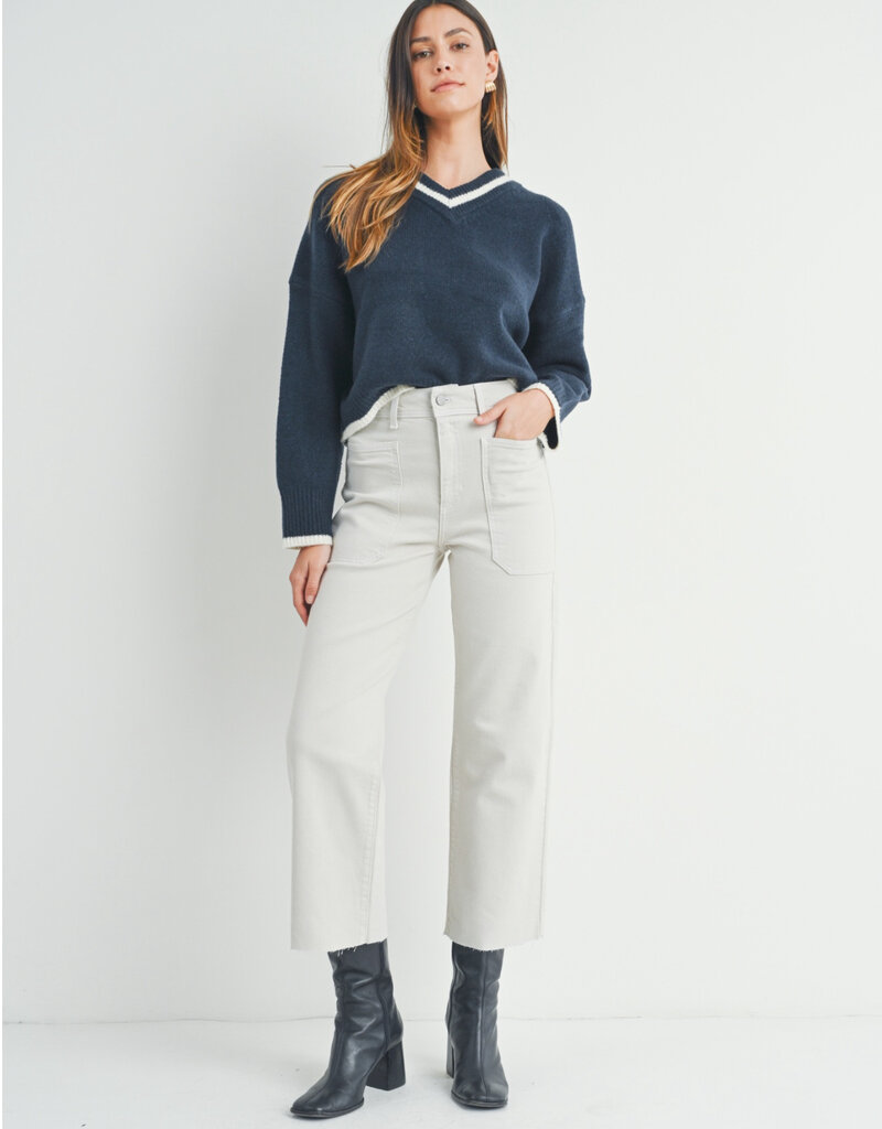 Utility wide leg  jean