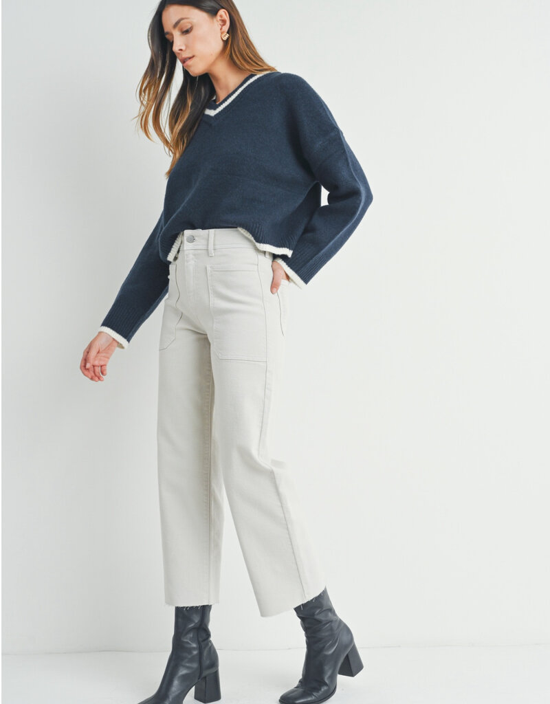 Utility wide leg  jean