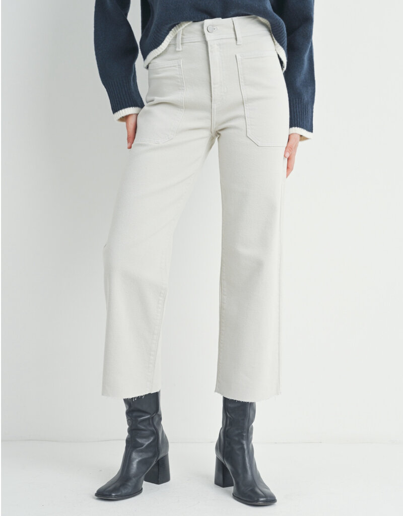 Utility wide leg  jean