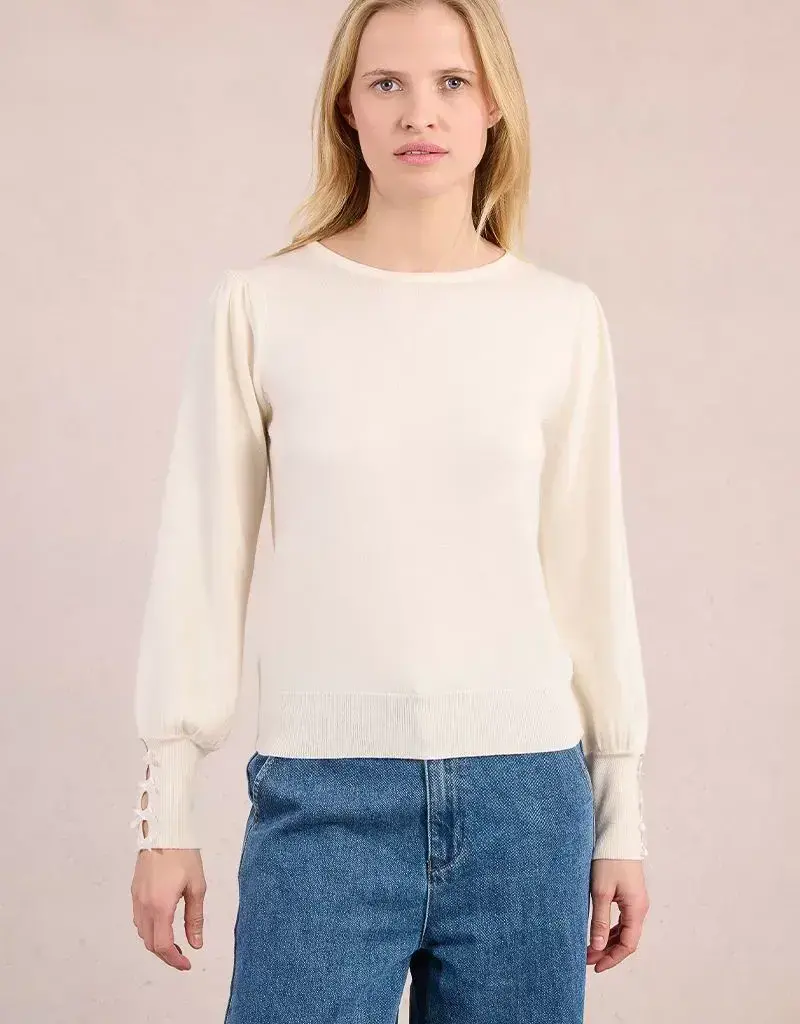 Bow back knit sweater