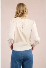 Bow back knit sweater