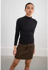 Ruffle hem knit top
