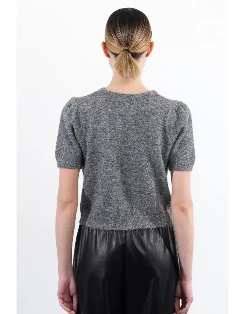 Sparkle bow sweater s/s