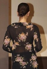 Floral ruffle blouse