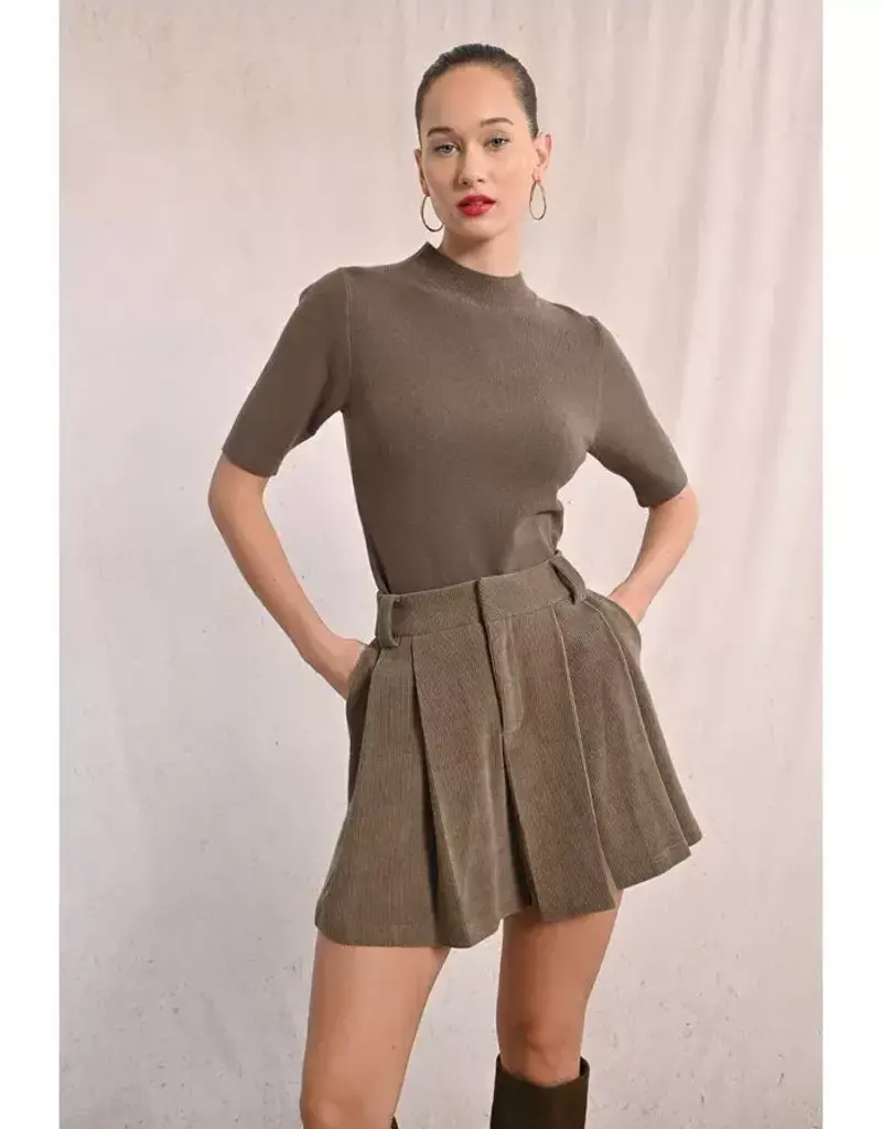 Mockneck s/slv sweater