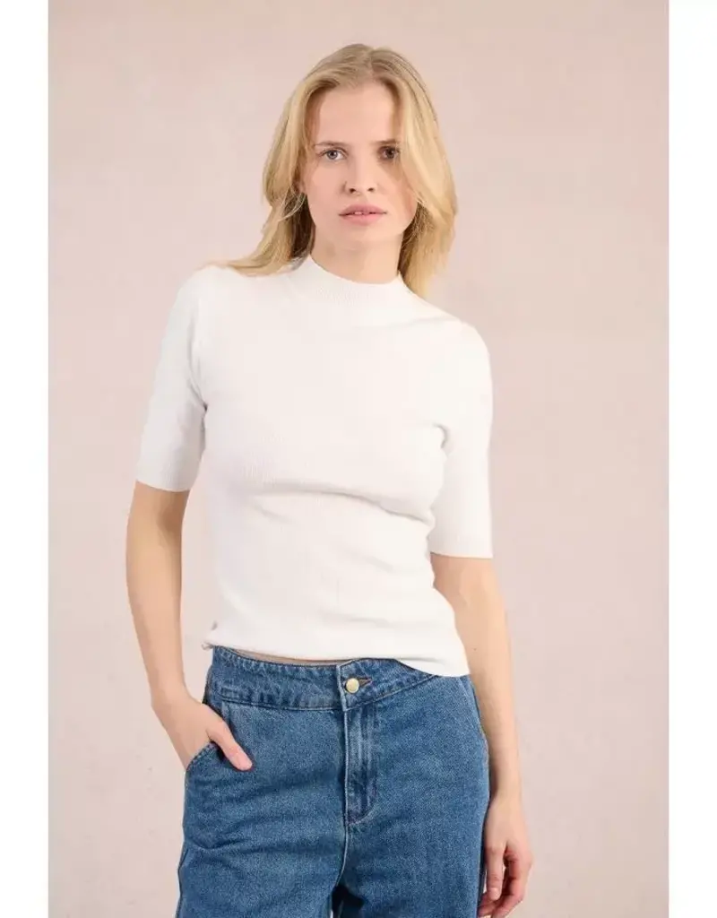 Mockneck s/slv sweater