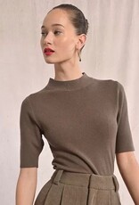 Mockneck s/slv sweater