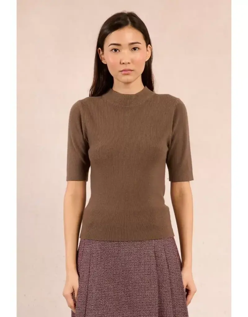 Mockneck s/slv sweater