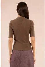 Mockneck s/slv sweater