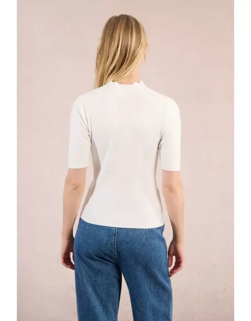 Mockneck s/slv sweater