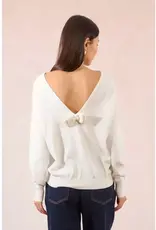 Sparkle bow back sweater