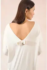 Sparkle bow back sweater