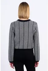 Chevron crop sweater