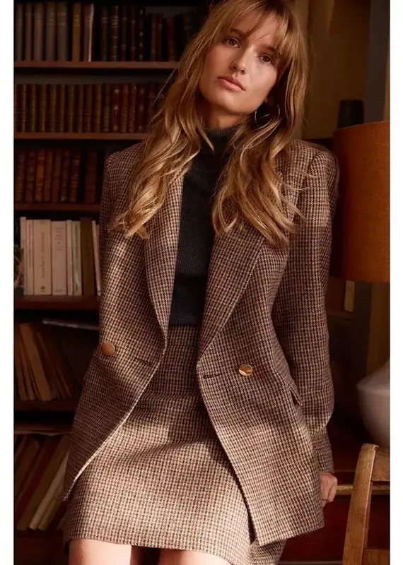 Tweed  double breasted blazer