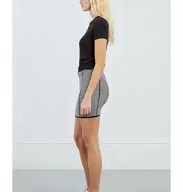 Chevron knit skirt
